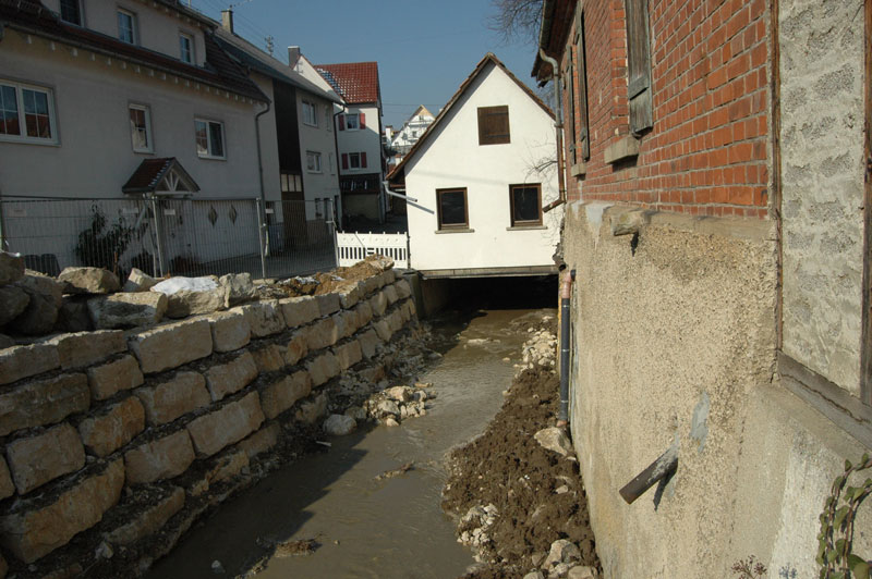 Neidlingen Renaturierung Seebach im Bereich der Kugelmühle - Beutke und Fränzel Gewässerbau